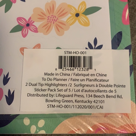 Steel Mill and co. Floral planner in plastic wrap - Picture 3 of 4